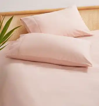 Coles Casa Blanc Fitted Sheet and Pillow Set Queen offer