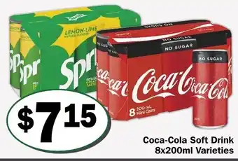 Friendly Grocer Coca-Cola Soft Drink 8x200ml offer