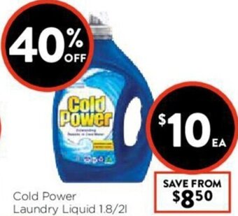 Foodworks Cold Power Laundry Liquid 1.8/2L offer