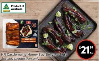 Foodworks KR Castlemaine Honey Soy Belly Rashers offer