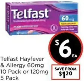 Telfast Hayfever & Allergy 60mg