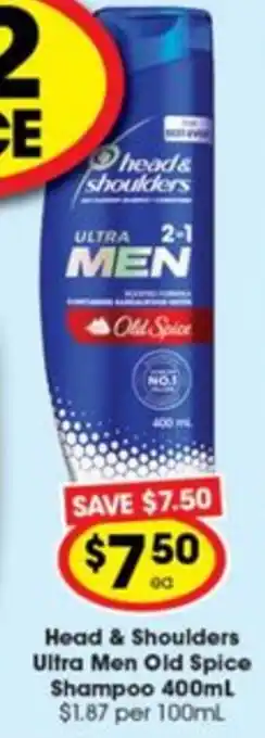 Ritchies Head & Shoulders Ultra Men Old Spice Shampoo offer