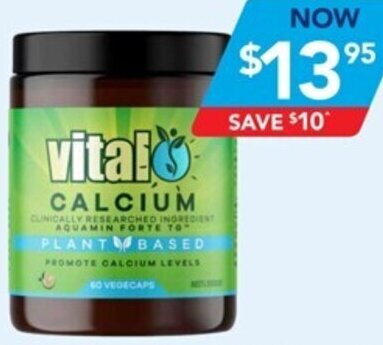 Amcal Pharmacies Vital Plant Based Calcium offer