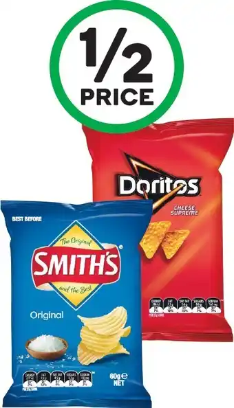 Woolworths Smithu2019s or Doritos Chips 60g offer