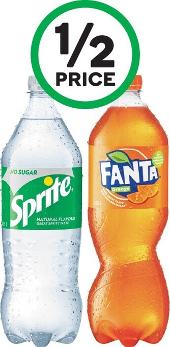 Woolworths Sprite or Fanta Soft Drink Varieties 1.25 Litre offer