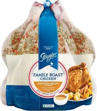 Woolworths Steggles Family Roast with Potato and Gravy Stuffing u2013 From the Meat Dept offer