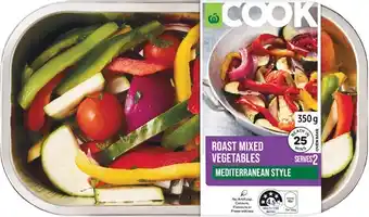 Woolworths Woolworths COOK Roast Mixed Vegetables Mediterranean Style 350g offer