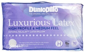 40% off Dunlopillo Luxurious Latex High Profile & Medium Feel Pillow