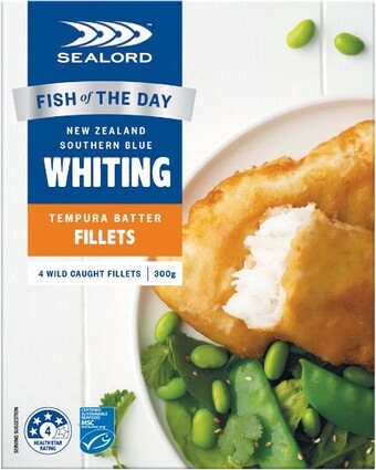 Woolworths Sealord Dory or Southern Blue Whiting 300-320g offer