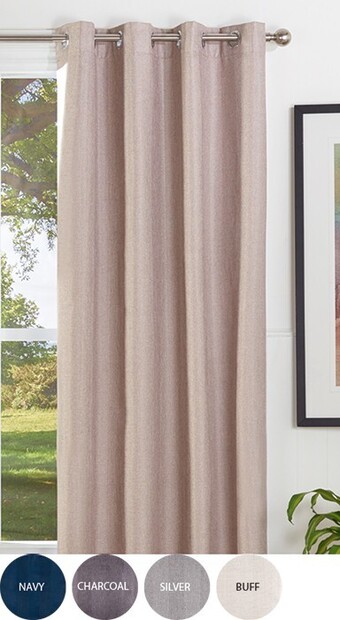 Spotlight 40% off Contempo Blockout Eyelet Curtains offer
