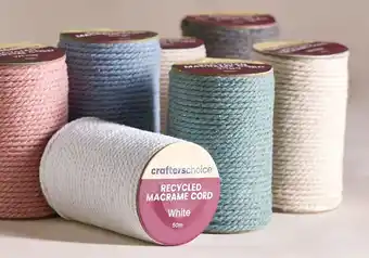 Spotlight 30% off Crafters Choice Recycled Macramé Cord 50m offer