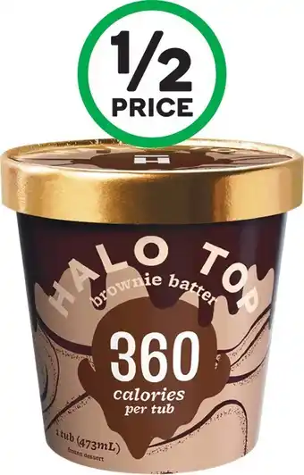 Woolworths Halo Top Tubs 473ml u2013 From the Freezer offer