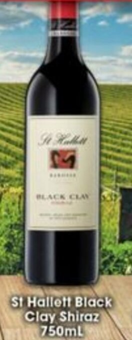 Ritchies St Hallett Black Clay Shiraz 750ml offer