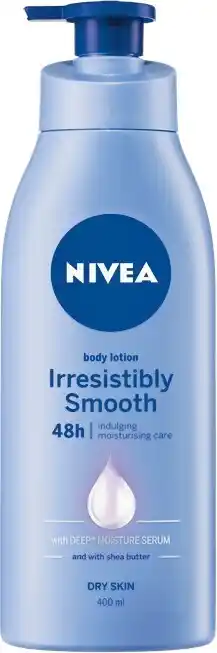 Woolworths Nivea Irresistibly Smooth Body Moisturiser Plus Shea Butter 400ml offer