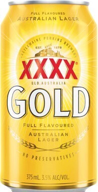 Woolworths XXXX Gold Block 30x375ml Cans offer