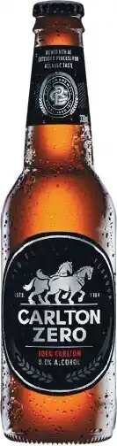 Woolworths Carlton Zero Bottles 24x330ml offer