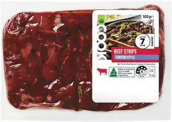 Woolworths Woolworths COOK Beef Strips Teriyaki Style 500g offer