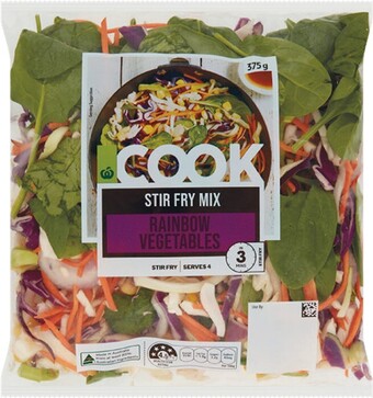 Woolworths Woolworths COOK Stir-fry Rainbow Vegetables 375g offer