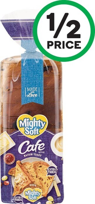 Woolworths Mighty Soft Cafe Fruit Loaf 600g offer