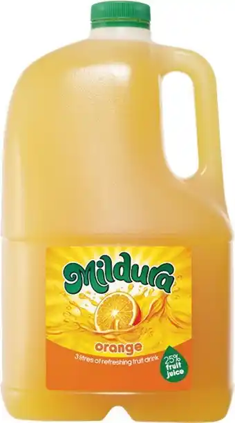 Woolworths Mildura Drink 3 Litre offer