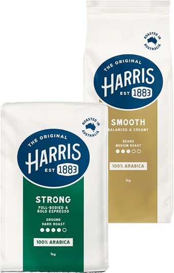 Harris Coffee Beans or Ground 1 kg