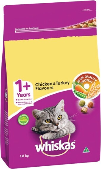 Woolworths Whiskas Dry Cat Food 1.8 kg offer