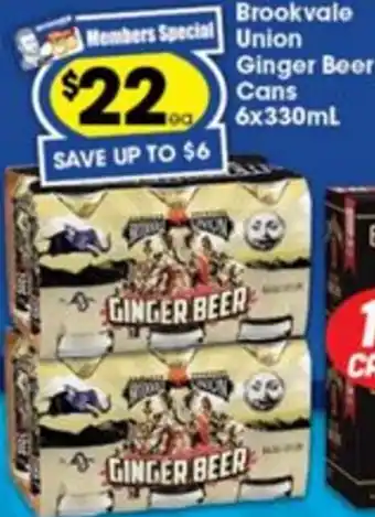 Ritchies Brookvale Union Ginger Beer Cans offer