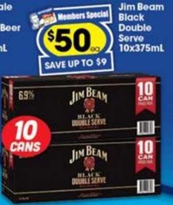 Ritchies Jim Beam Black Double Serve offer