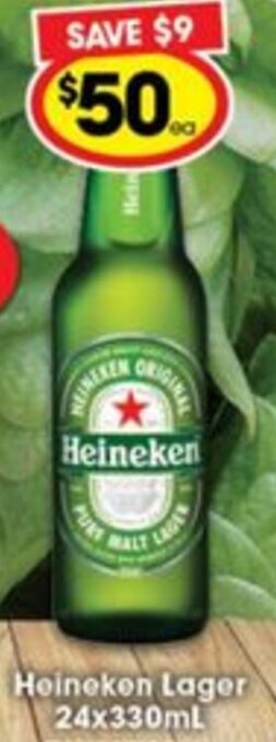 Ritchies Heineken Lager 24x330ml offer