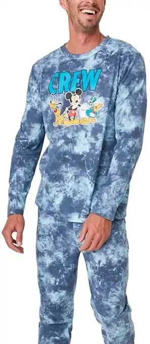 BIG W Disney Men's Mickey Mouse Tie Dye Pyjamas offer