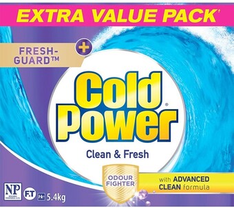 BIG W Cold Power Laundry Powder 5.4kg offer