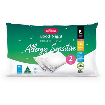 BIG W Tontine 2-Pack Good-Night Allergy Sensitive Pillows offer