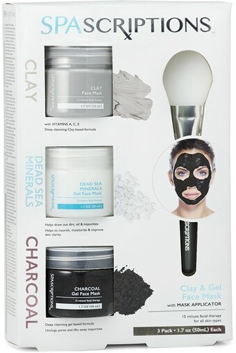 Spascriptions Clay, Dead Sea Minerals and Charcoal Mask Pack