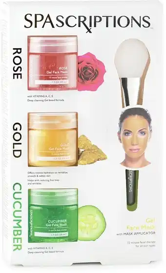 BIG W Spascriptions Gel Face Mask with Mask Applicator offer