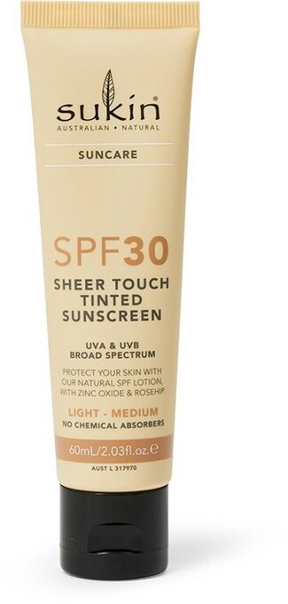 BIG W Sukin SPF 30 Sheer Touch Tinted Sunscreen 60ml - Light To Medium offer