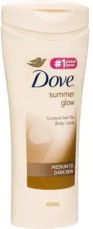 BIG W Dove Summer Glow Gradual Self Tan Body Lotion 400ml - Dark/Medium offer