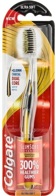 BIG W Colgate Slim Soft Advanced Charcoal Ultra Soft Toothbrush offer