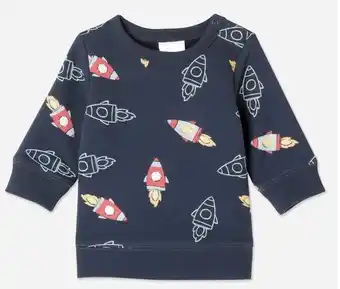 Myer Sprout Essentials Sweat Top - Navy offer