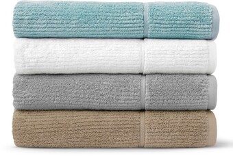 Myer Vue Combed Cotton Ribbed Bath Towels offer