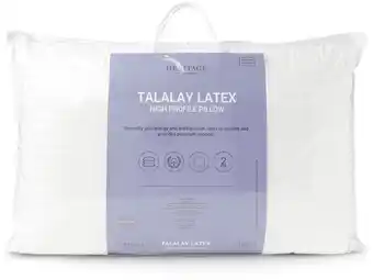 Myer Heritage Talalay Latex Pillow in High Profile offer