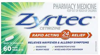 Pharmacy Best Buys Zyrtec 60 Tablets offer