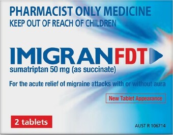 Pharmacy Best Buys Imigran FDT 50mg 2 Tablets offer
