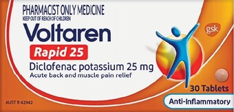Pharmacy Best Buys Voltaren Rapid 25 30 Tablets offer