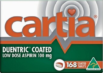 Pharmacy Best Buys Cartia 168 Tablets offer