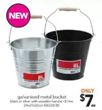 Cheap as Chips Galvanised Metal Bucket KB228/30 offer