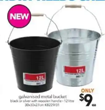 Galvanised Metal Bucket KB229/31