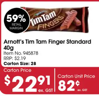 Arnot's Tim Tam Finger Standard 40g