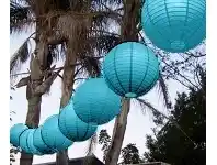 The Party People Shop Festoon Lantern String - Electric Blue offer