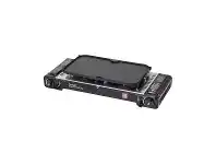 Gasmate Travelmate Ii Ss Double Butane Stove With Hotplate