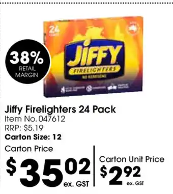 Jiffy Firelighter 24 Pack